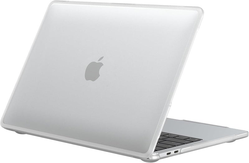 BlueSwan Anti-Cracking Hard Shell Case Compatible with MacBook Pro 13 inch, M2/M1 2025 2022-2017 A2338 A2289 A2251 A2159 A1989 A1706 A1708, Anti-Fingerprint Soft TPU Bumper, Frosted White - Image 1